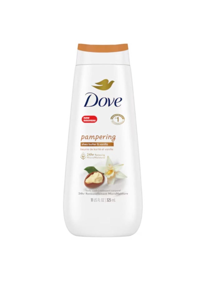 Dove Pampering Shea Butter & Vanilla Body Wash 325 ML - Image 1